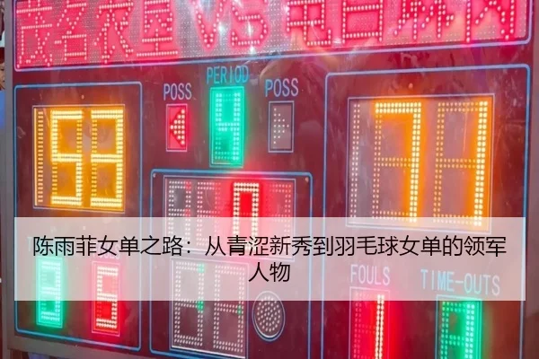 陈雨菲女单之路：从青涩新秀到羽毛球女单的领军人物